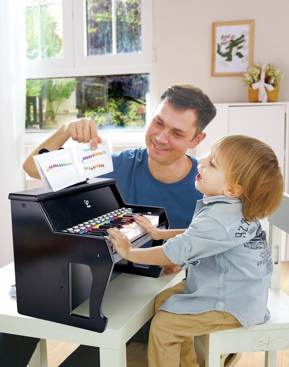 Piano avec apprentissage interactif noir Piano avec apprentissage interactif noir