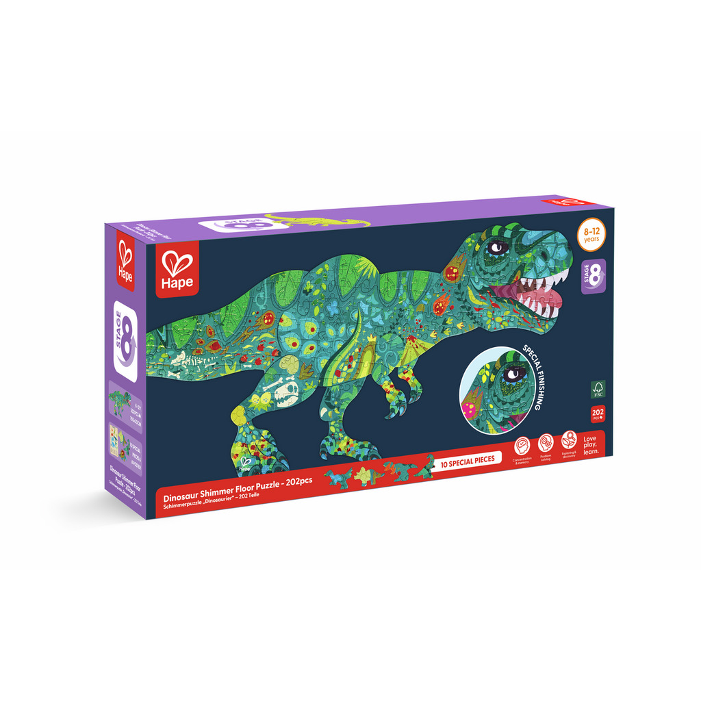 Puzzle géant dinosaures (200 pcs)