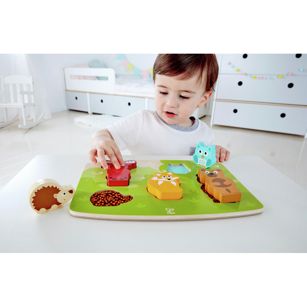 Puzzle tactile animaux de la forêt Puzzle tactile animaux de la forêt