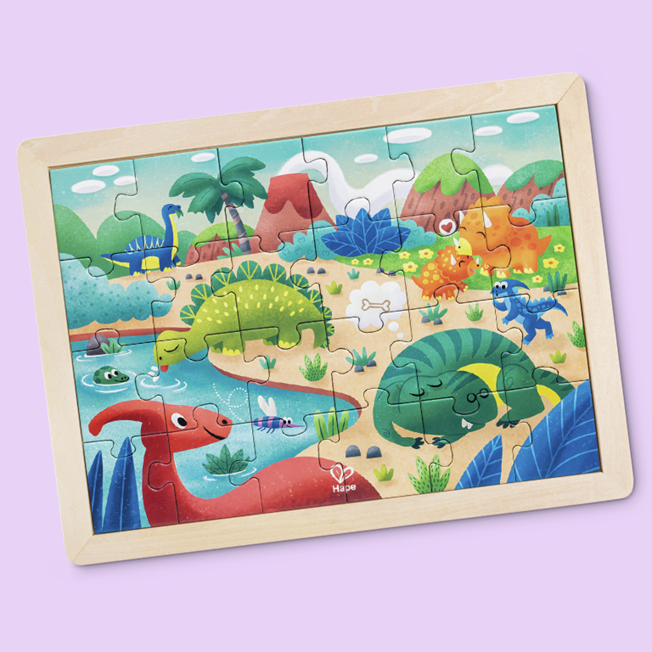 Puzzle dinosaures 2 en 1