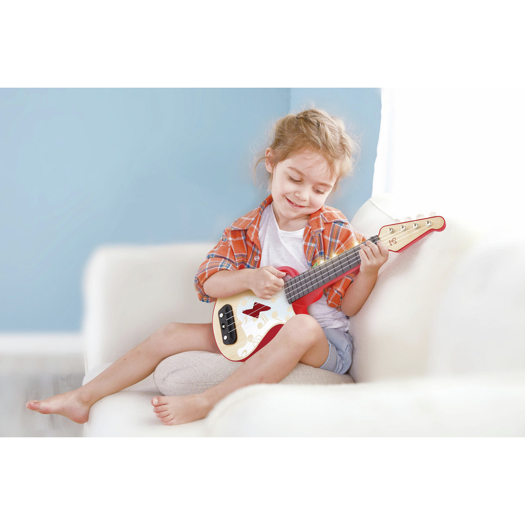Ukulélé Jouet Pour Enfants - Mini Instrument D'apprentissage - 25.2 Cm, ABS - Version Graffiti/dessin Animé - 7