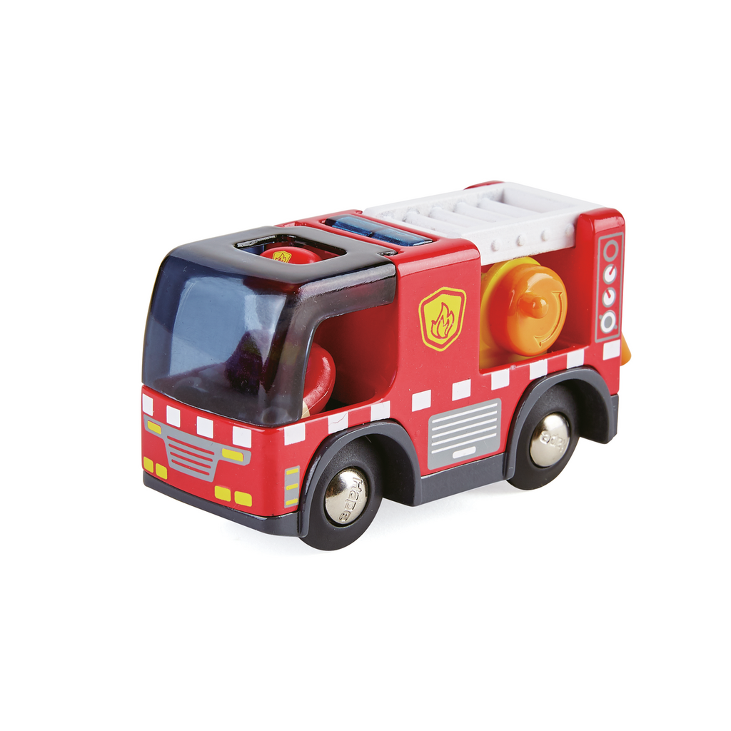 Camion de pompiers avec sirène