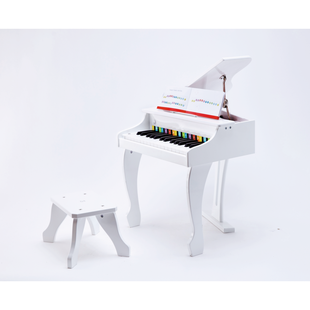 Piano à queue électronique blanc