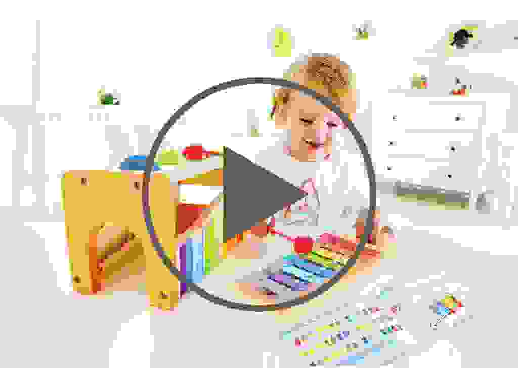 Banc à marteler avec xylophone