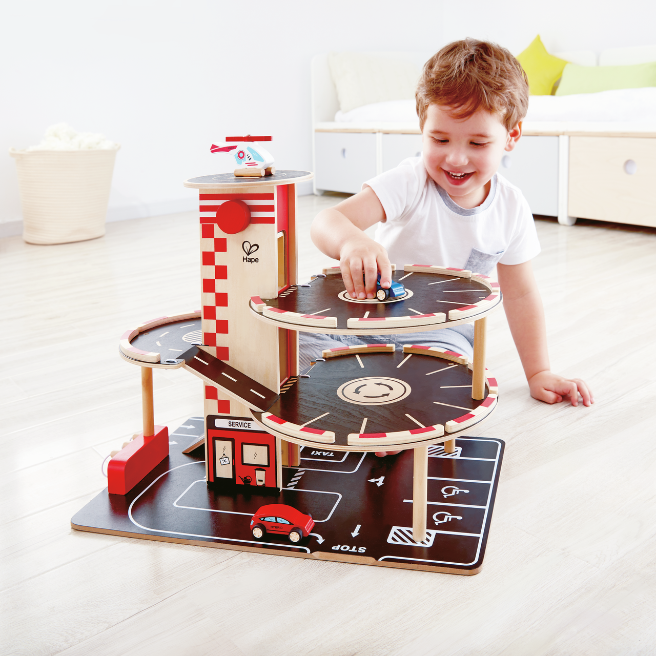 Grue De Construction Jouet En Bois Hape - Ensemble Extensible Pour Enfants Créatifs - Jeu éducatif 3 Ans Et Plus