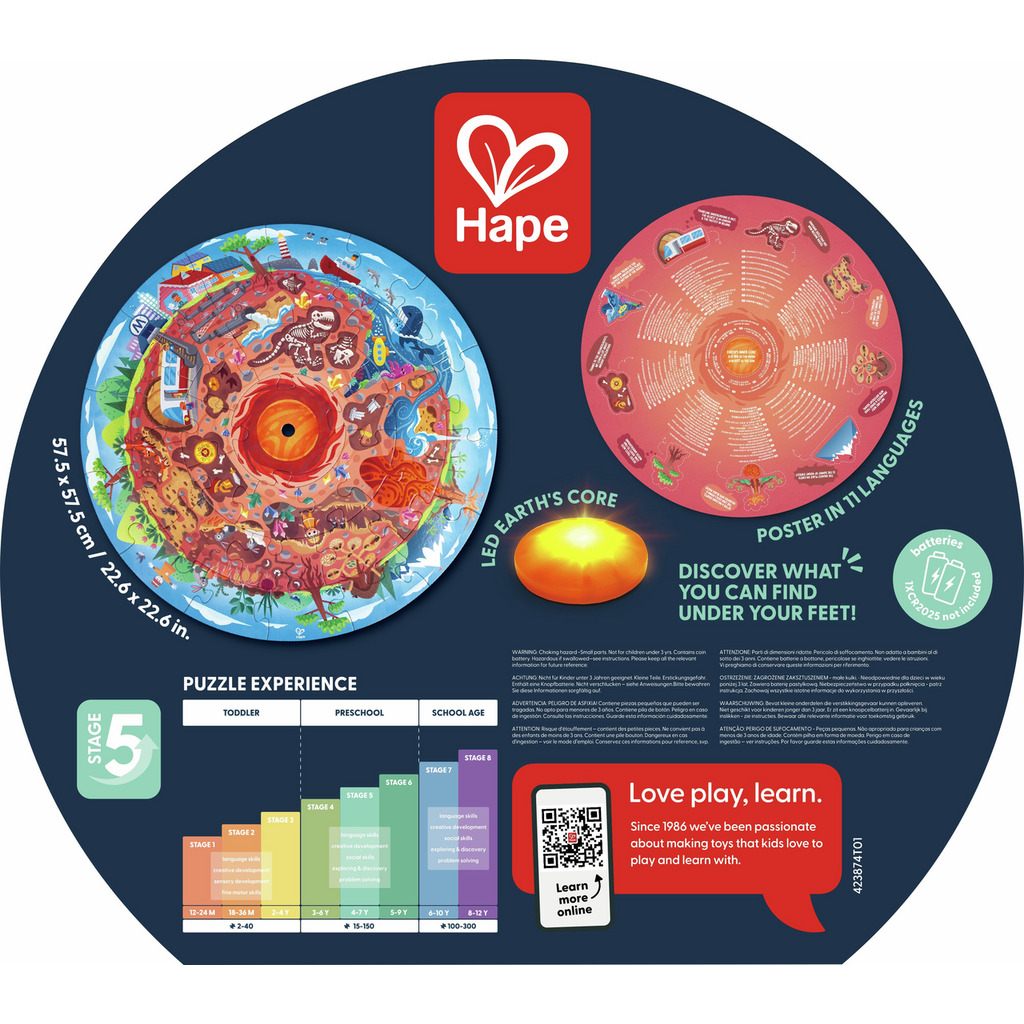 Puzzle circulaire centre de la Terre Puzzle circulaire centre de la Terre