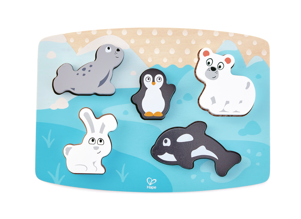 Puzzle tactile animaux polaires Puzzle tactile animaux polaires