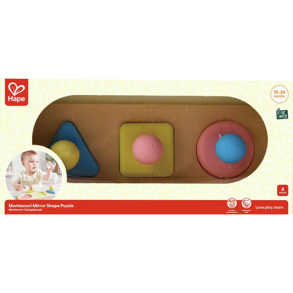 Puzzle trieur de formes Montessori en riz Puzzle trieur de formes Montessori en riz