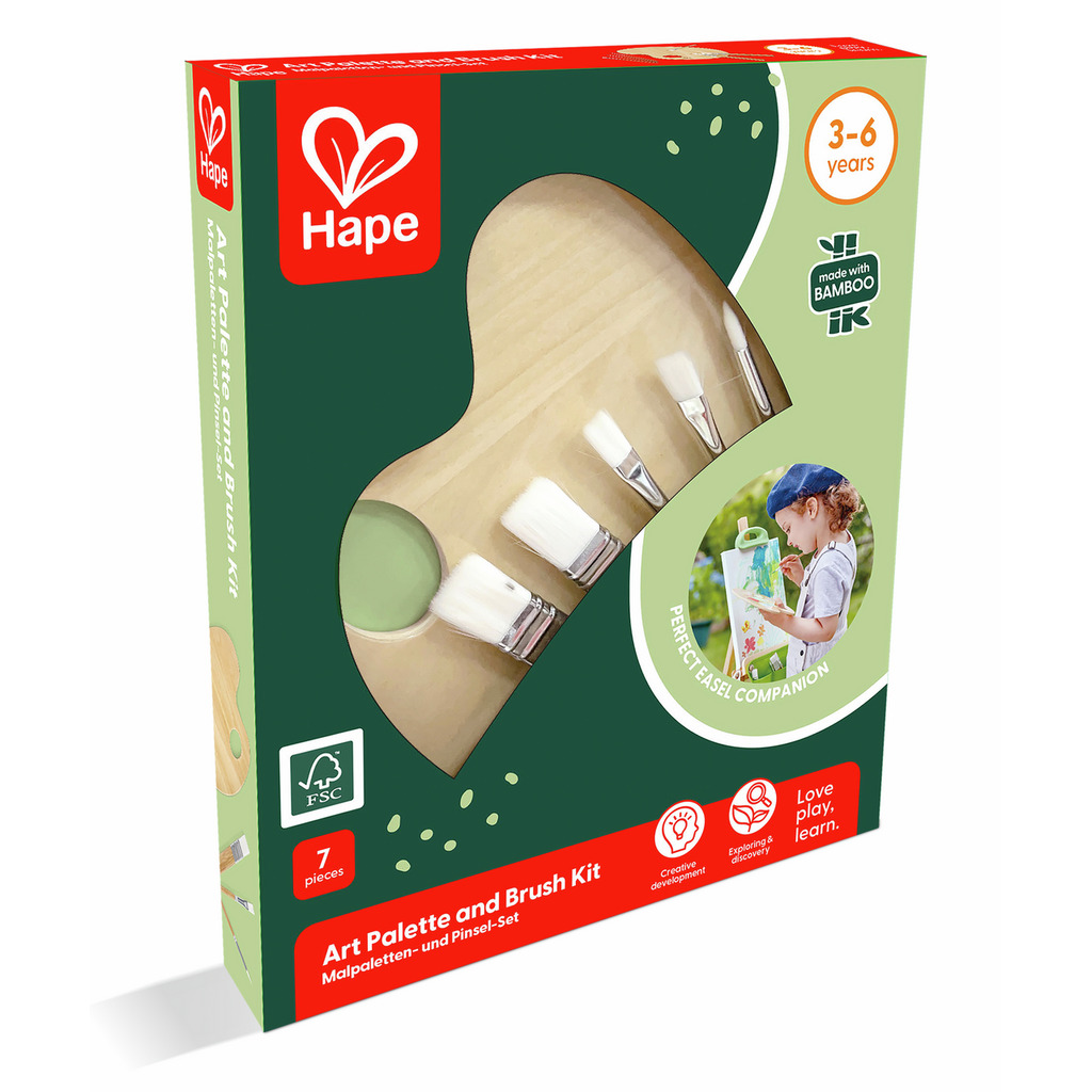 Palette de peinture et ses pinceaux Palette de peinture et ses pinceaux