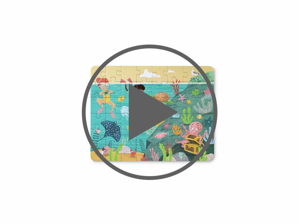 Puzzle des amis de l'océan storytelling 3 en 1 Puzzle des amis de l'océan storytelling 3 en 1