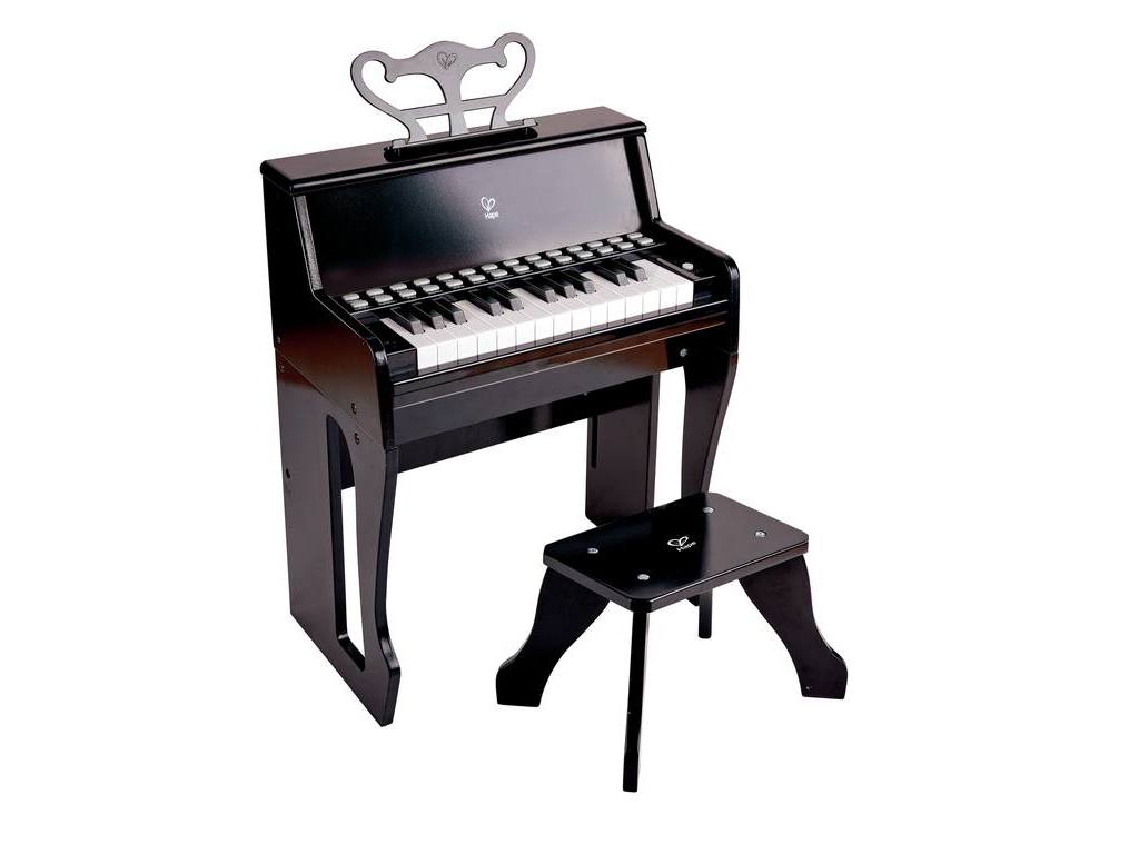Piano avec apprentissage interactif noir et son tabouret