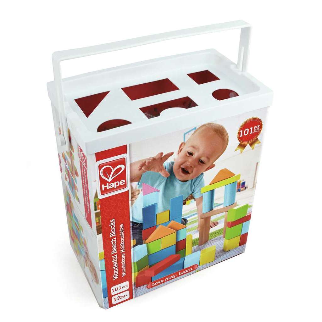 Baril de 100 cubes en bois Baril de 100 cubes en bois