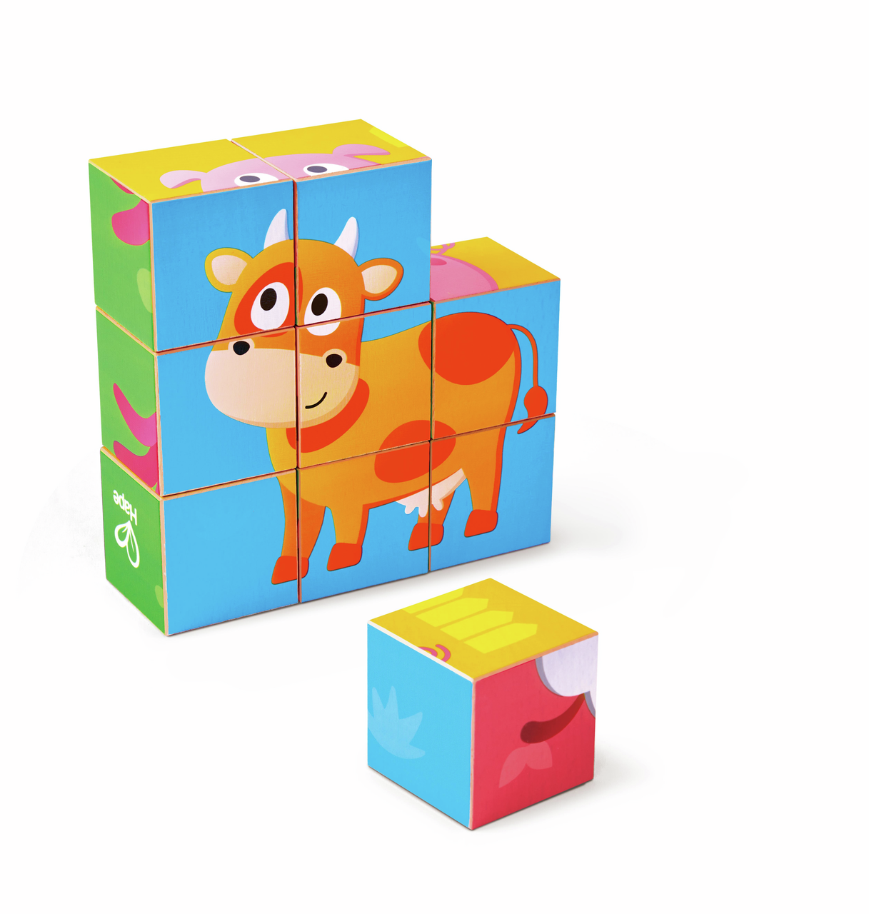 Puzzle cubes animaux de la ferme Puzzle cubes animaux de la ferme