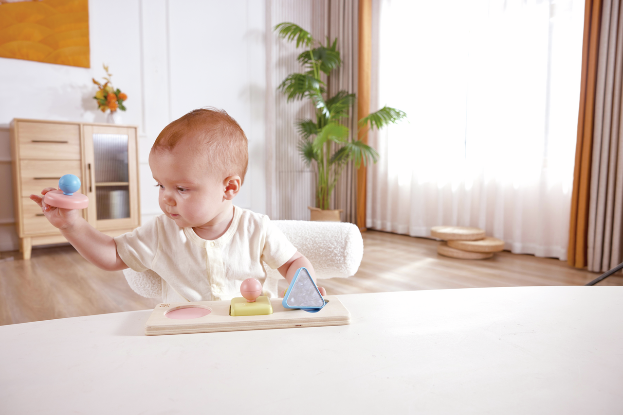 Puzzle trieur de formes Montessori en riz Puzzle trieur de formes Montessori en riz