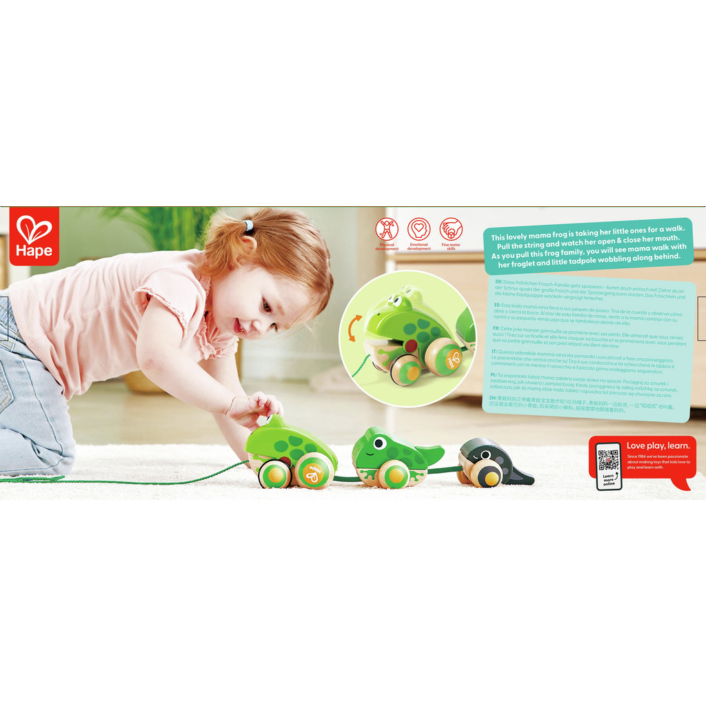 Famille de grenouilles à promener Famille de grenouilles à promener