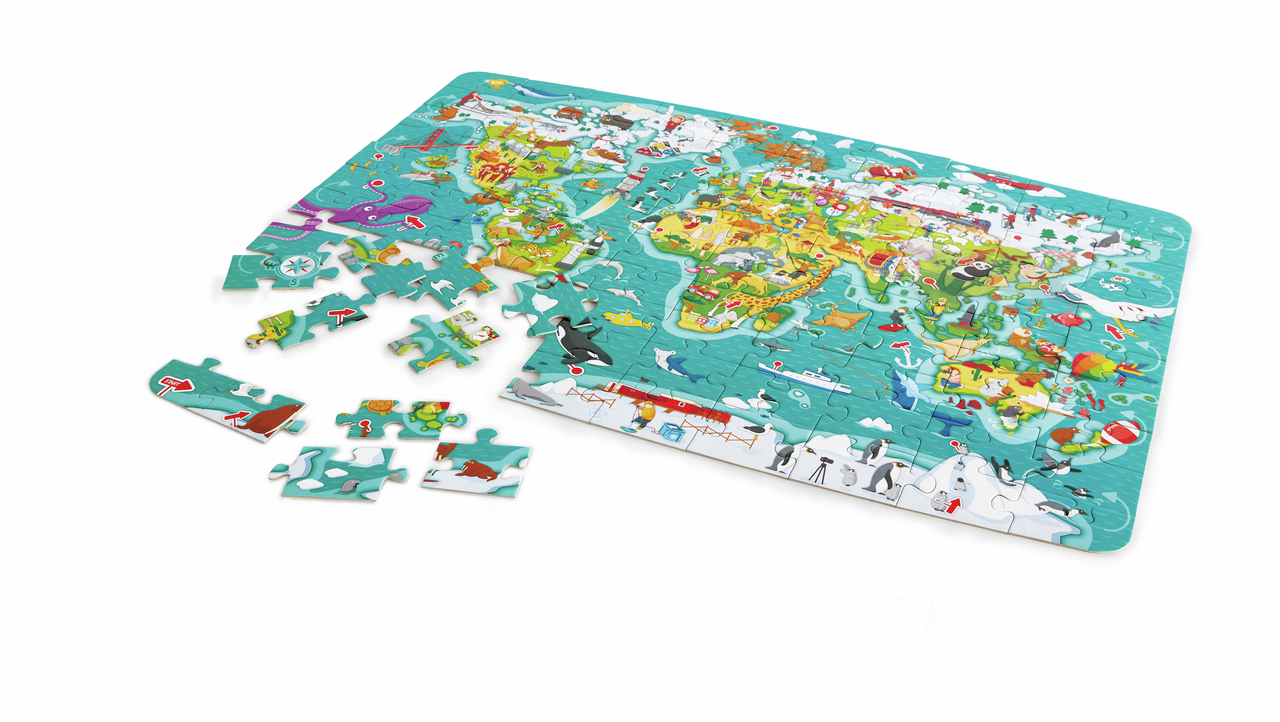 Puzzle 2 en 1 tour du monde Puzzle 2 en 1 tour du monde