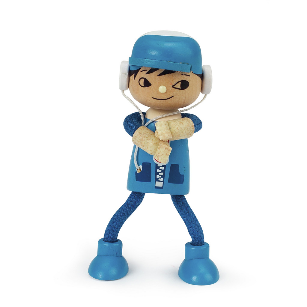 Poupée en bois fils Poupée en bois fils