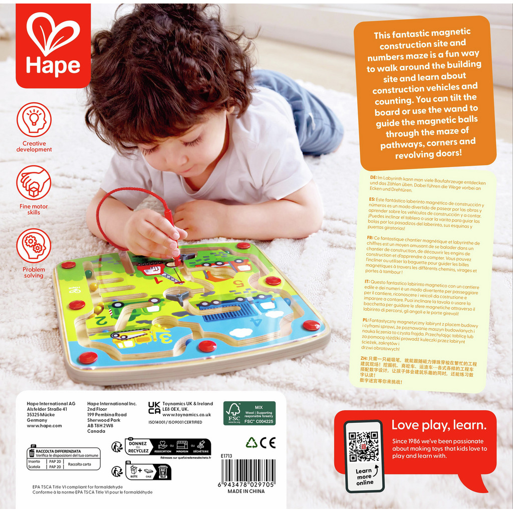 Labyrinthe magnétique véhicules de chantier Labyrinthe magnétique véhicules de chantier