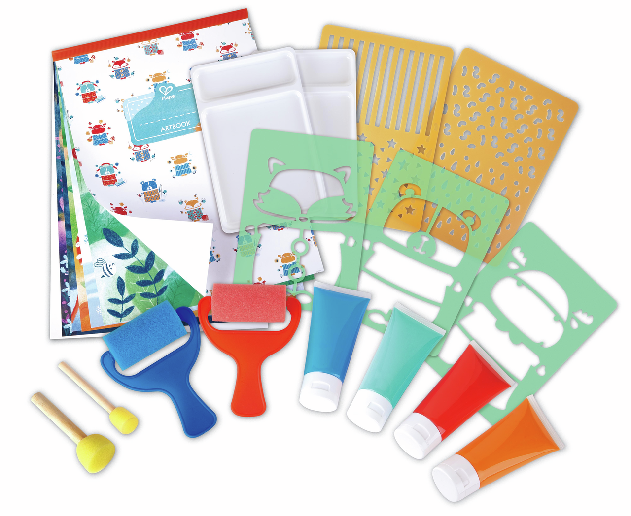 Coffret artistique : peintures à l'éponge Coffret artistique : peintures à l'éponge