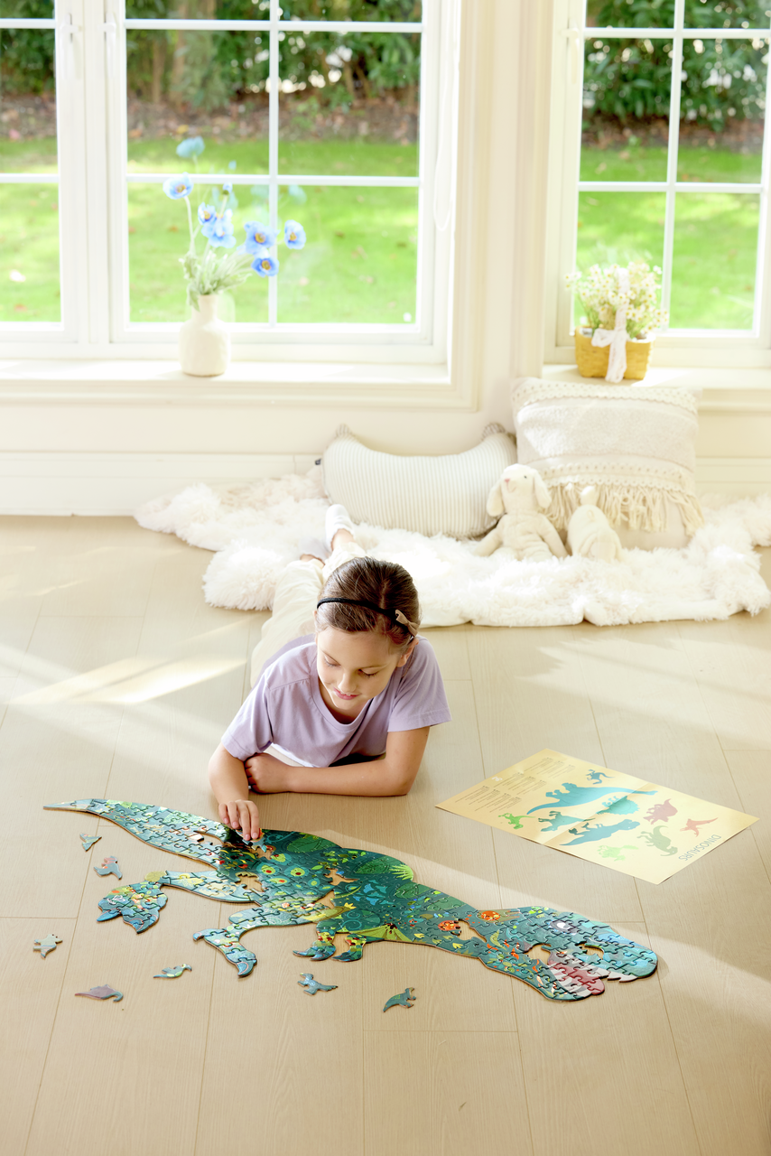 Puzzle géant dinosaures (200 pcs)