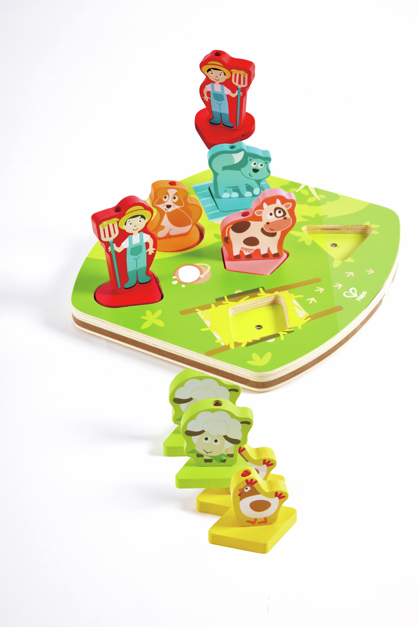 Puzzle avec animaux et bruits de la ferme