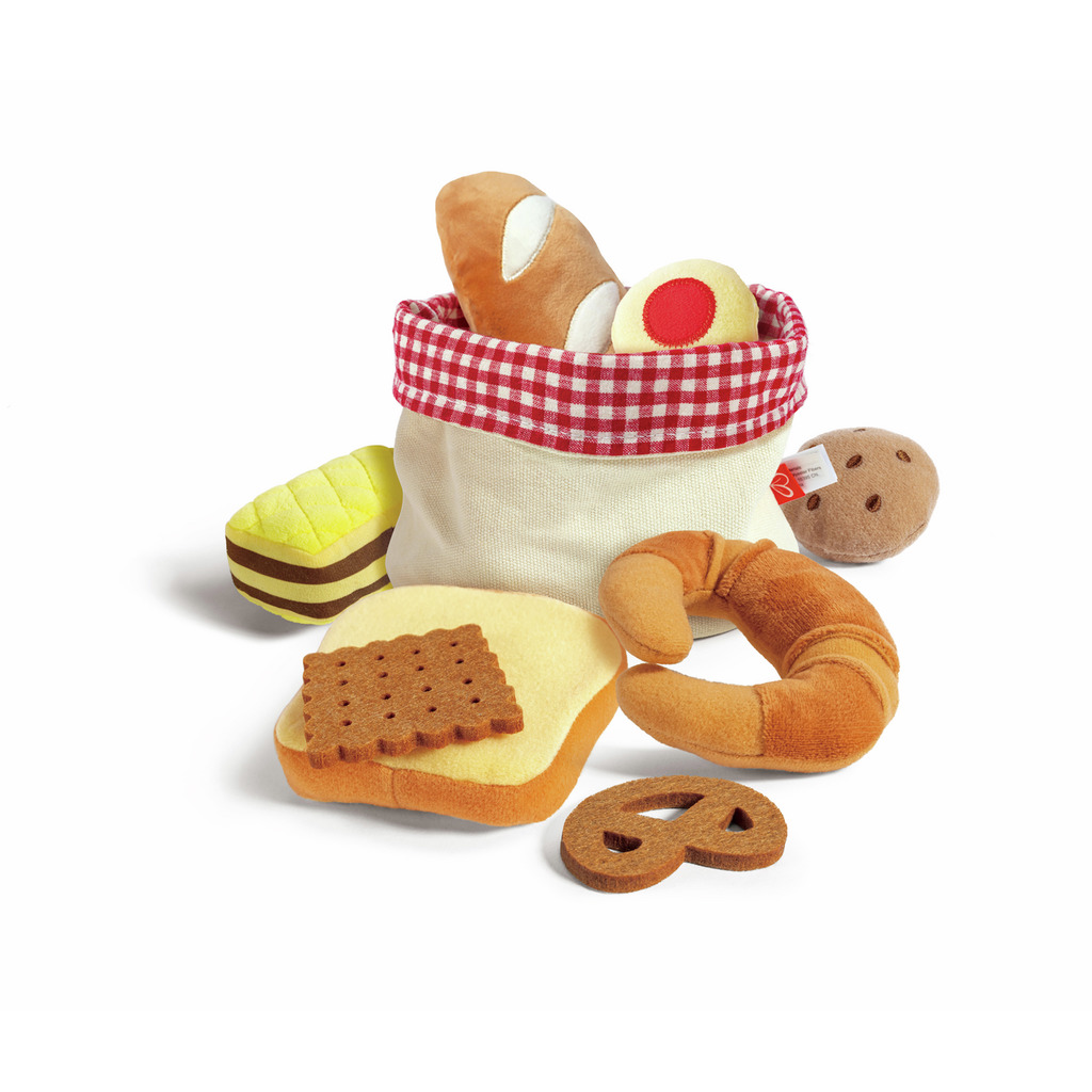 Panier de viennoiseries en tissu