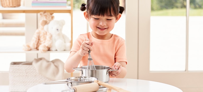 Cuisine en bois MINI-MAXI pour enfants + accessoires