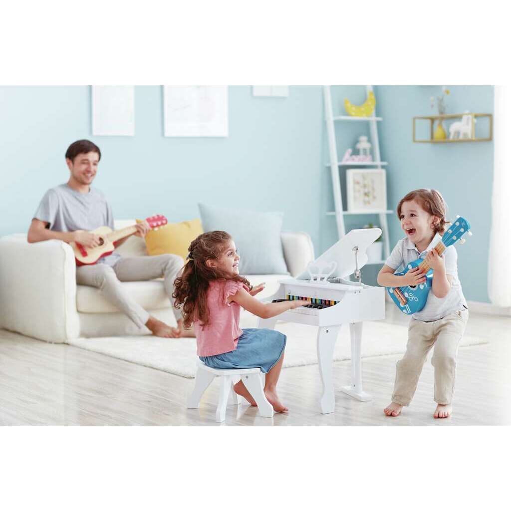 Piano à queue électronique blanc Piano à queue électronique blanc