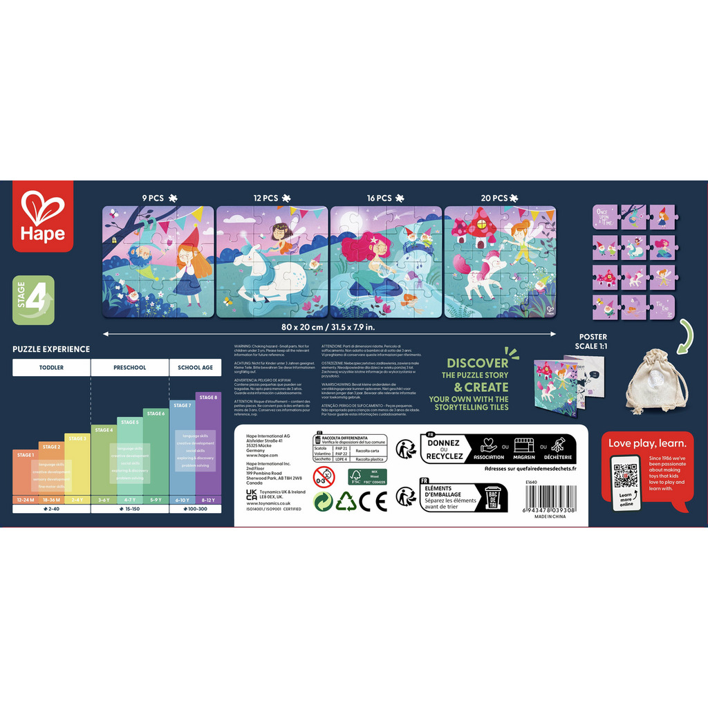 Puzzle pays des fées storytelling 4 en 1 Puzzle pays des fées storytelling 4 en 1