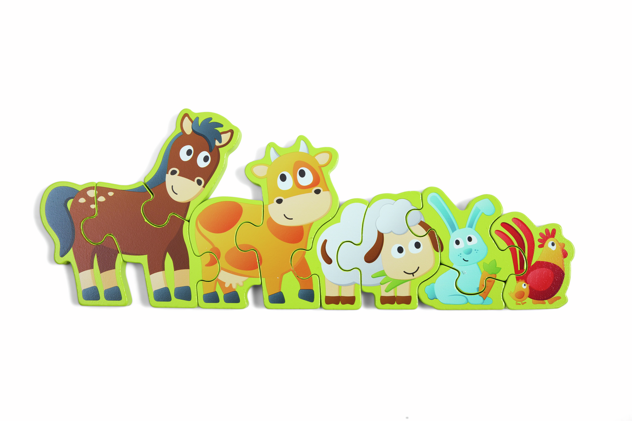 Puzzle chiffres et animaux de la ferme Puzzle chiffres et animaux de la ferme