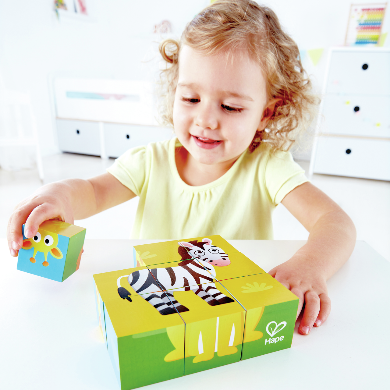 Puzzle cubes animaux de la jungle Puzzle cubes animaux de la jungle