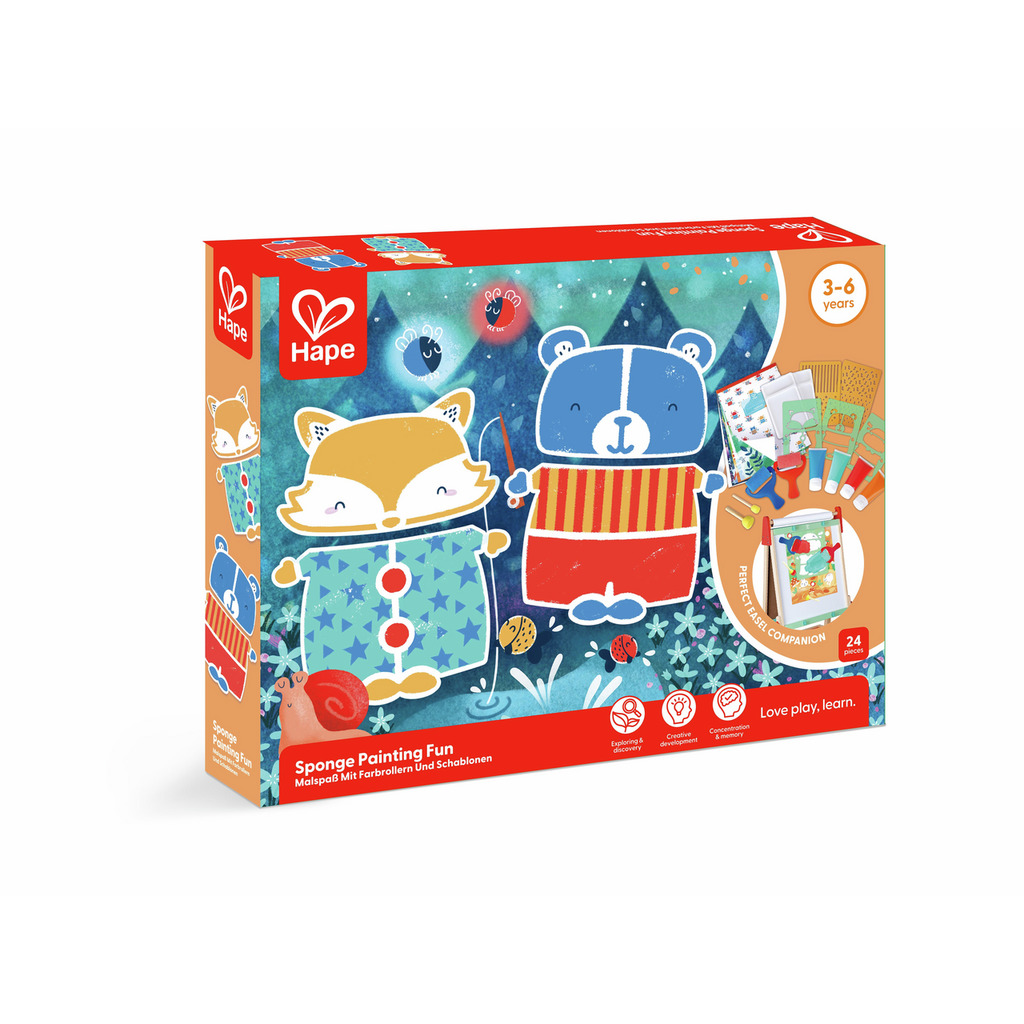 Coffret artistique : peintures à l'éponge Coffret artistique : peintures à l'éponge