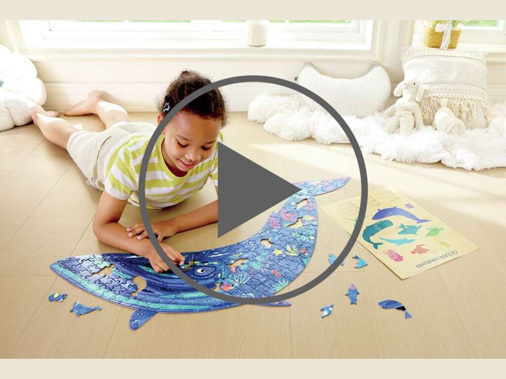 Puzzle géant baleine (200 pcs)